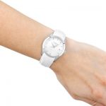 Tissot Couturier Fake Ladies’ Watches UK With White Leather Straps Of Good Quality