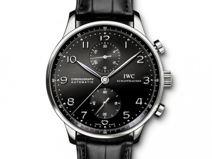 With the cool black appearance, the whole fake IWC watch gives people a domineering feeling.