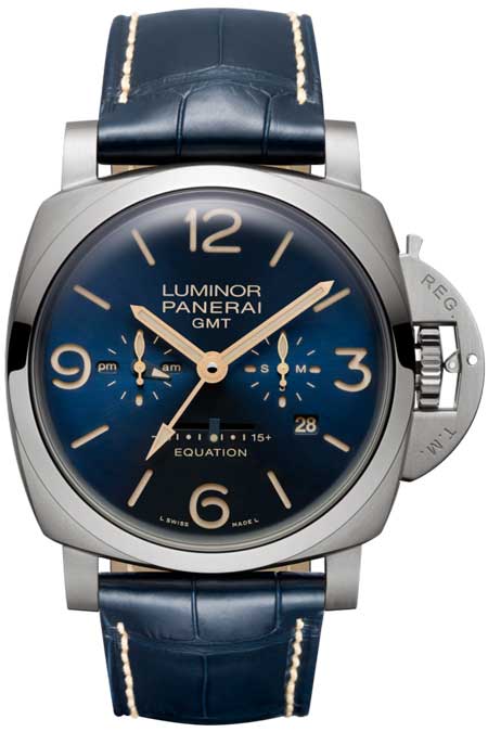 For the charming blue appearance, this replica Panerai watch leaves people a deep impession.