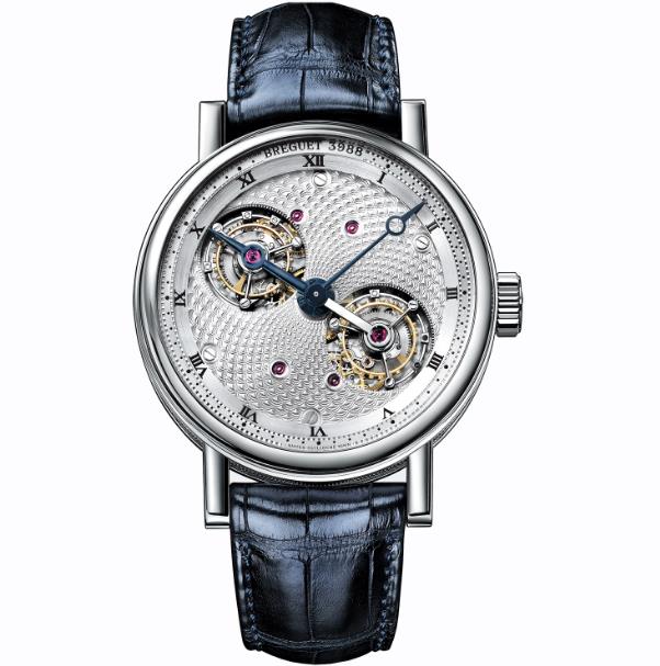 The silvery copy watches have tourbillons.
