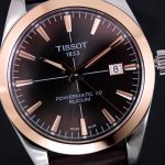 The brown dials fake watches have date windows.