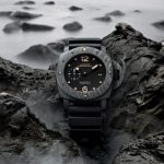 The water resistance copy watches have black dials and black straps.