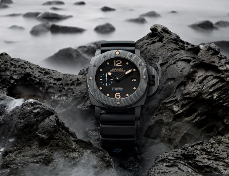 The water resistance copy watches have black dials and black straps.