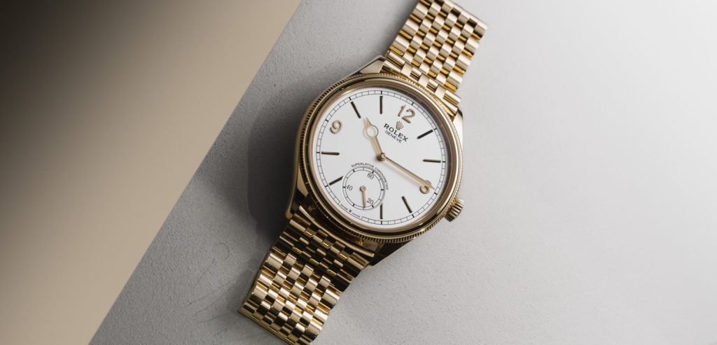 Hands-On With The Yellow Gold Perfect Replica Rolex Perpetual 1908 Watches UK On The Settimo Bracelet