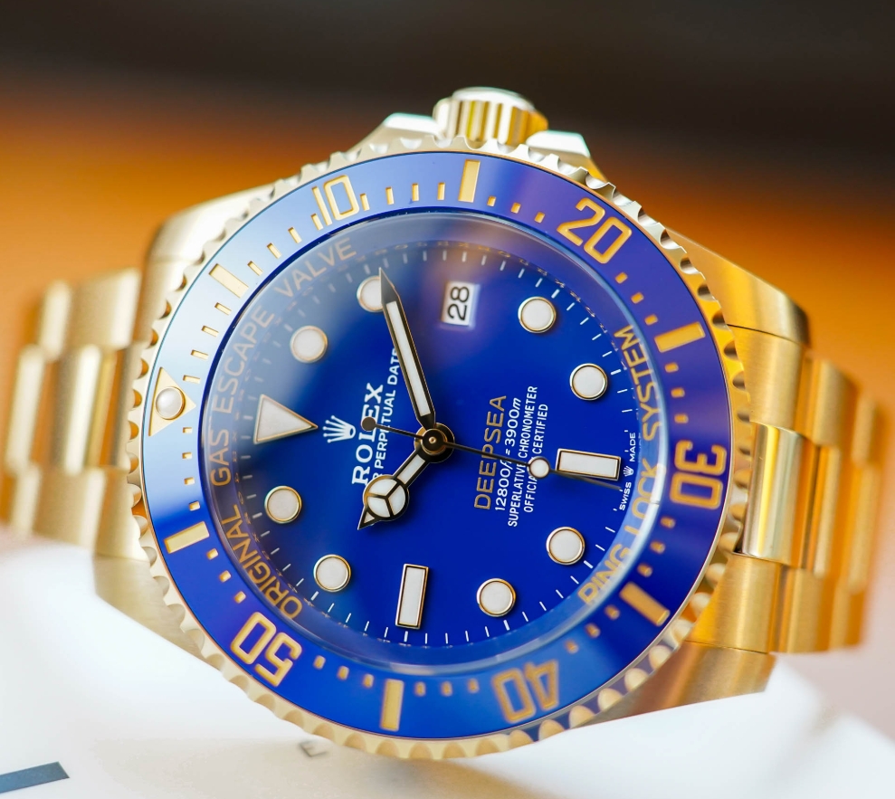 Making Sense Of The Yellow-Gold Best Selling Replica Rolex Deepsea 136668LB Watches UK, A Diving Weight For The Wrist